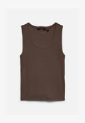 Vero Moda VMCHLOE SL SHORT TANK TOP NOOS - Top - chocolate brown