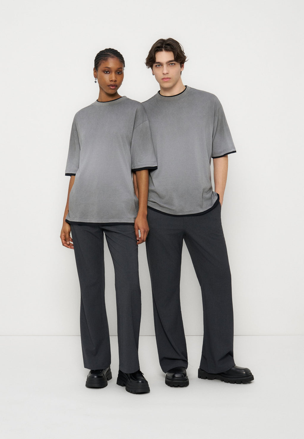 YOURTURN OVERSIZED FIT DOUBLE HEM