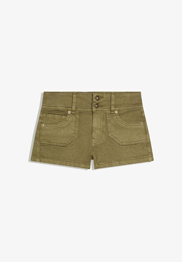 Bershka SHORT - Shorts - khaki