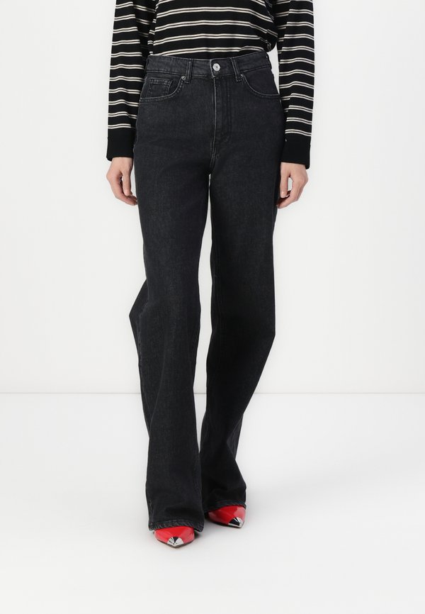 ONLY ONLJUICY LIFE WIDE LEG  - Wide Leg - black denim