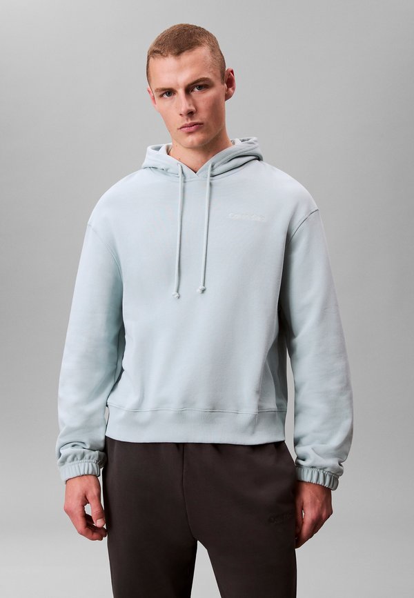 Calvin Klein BLEND LOUNGE HOODIE - Pyjama top - cloud blue