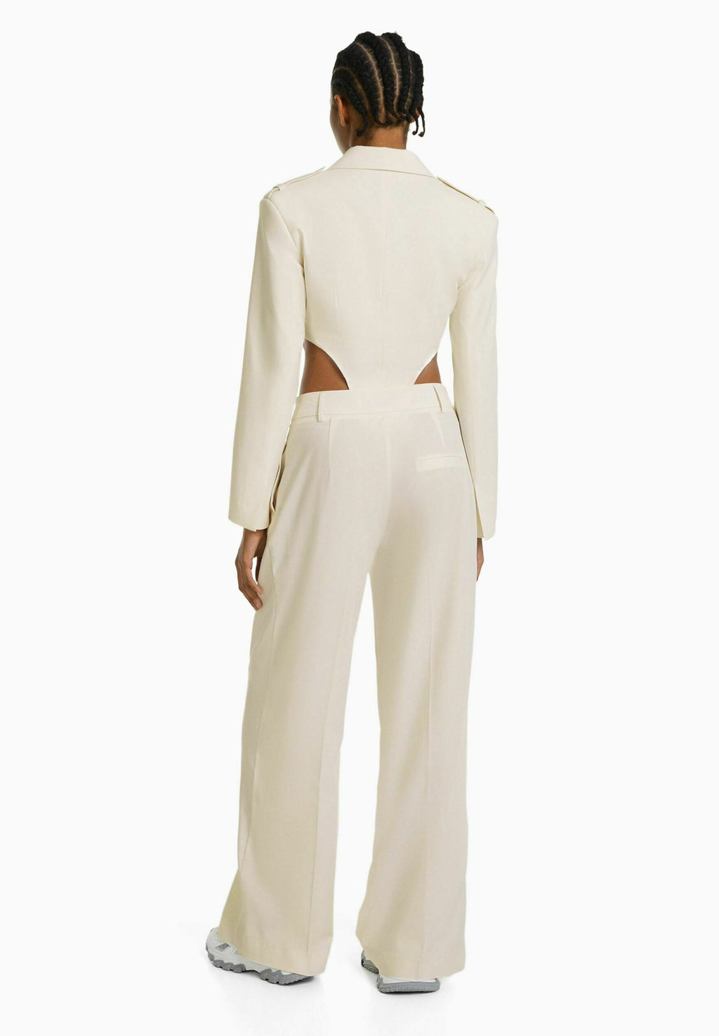 Bershka TAILORED WIDE-LEG
