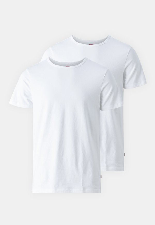 Levi's® SOLID CREW 2 PACK - Undershirt - white