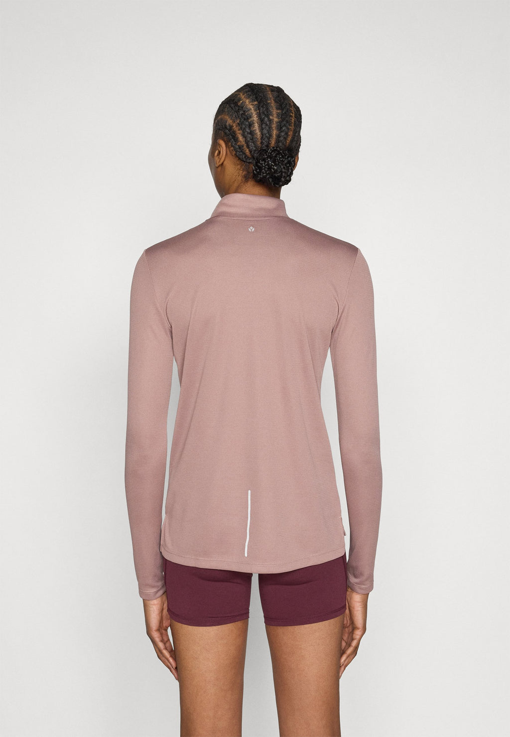 Even&Odd active LONG SLEEVE HIGH NECK TOP WITH 1/4 ZIP
