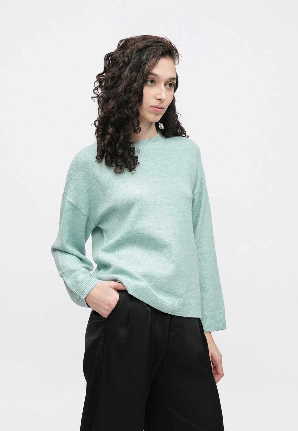 VILA VILIGA L/S O-NECK KNIT TOP - NOOS