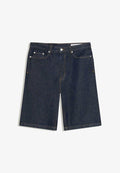 Bershka BAGGY - Denim shorts - royal blue
