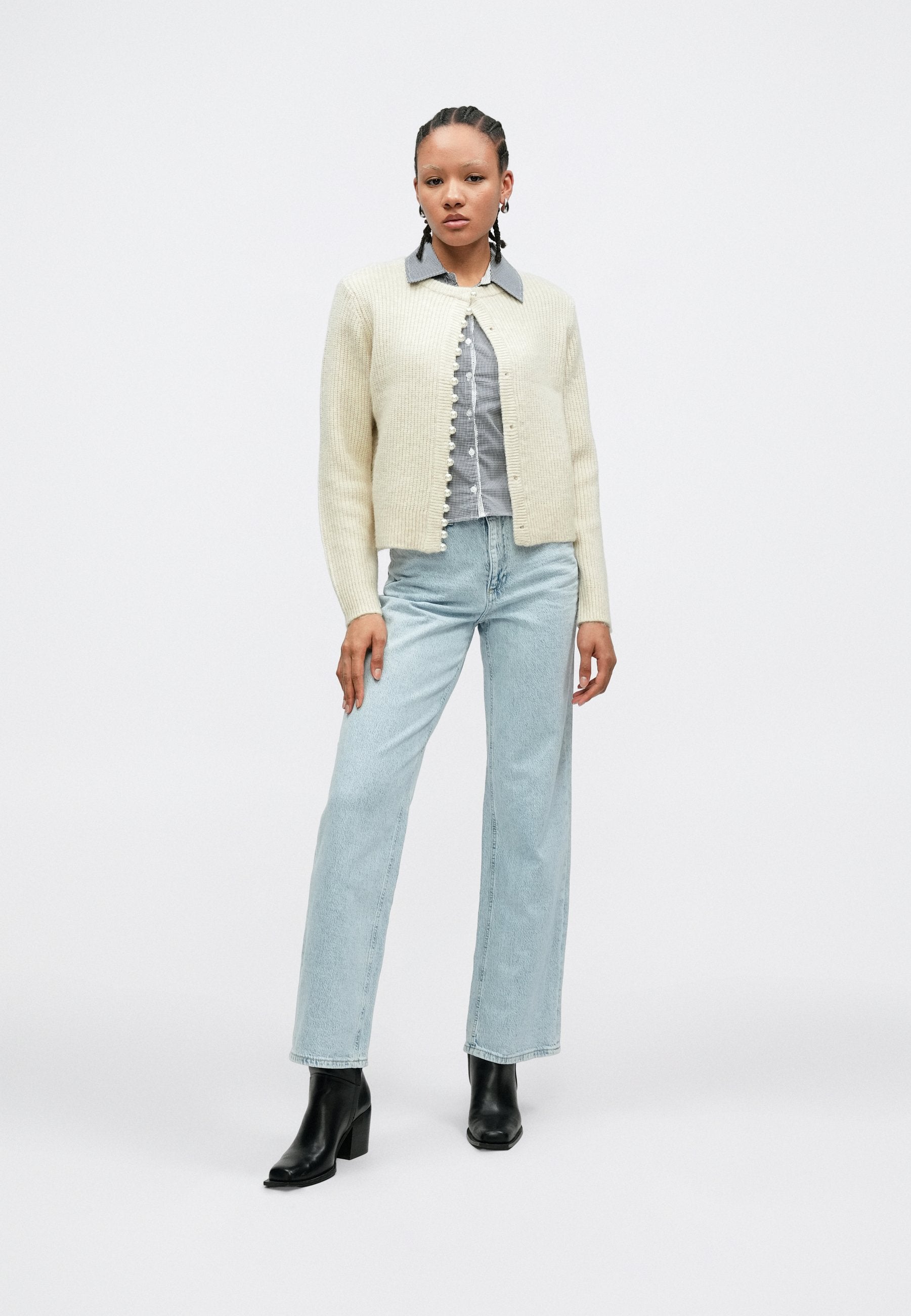 Vero Moda VMERIN O NECK PEARL