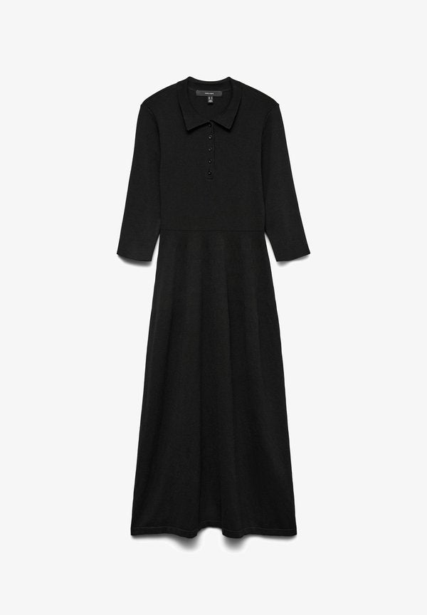 Vero Moda Knitted VMSILLA Long - Jumper dress - black