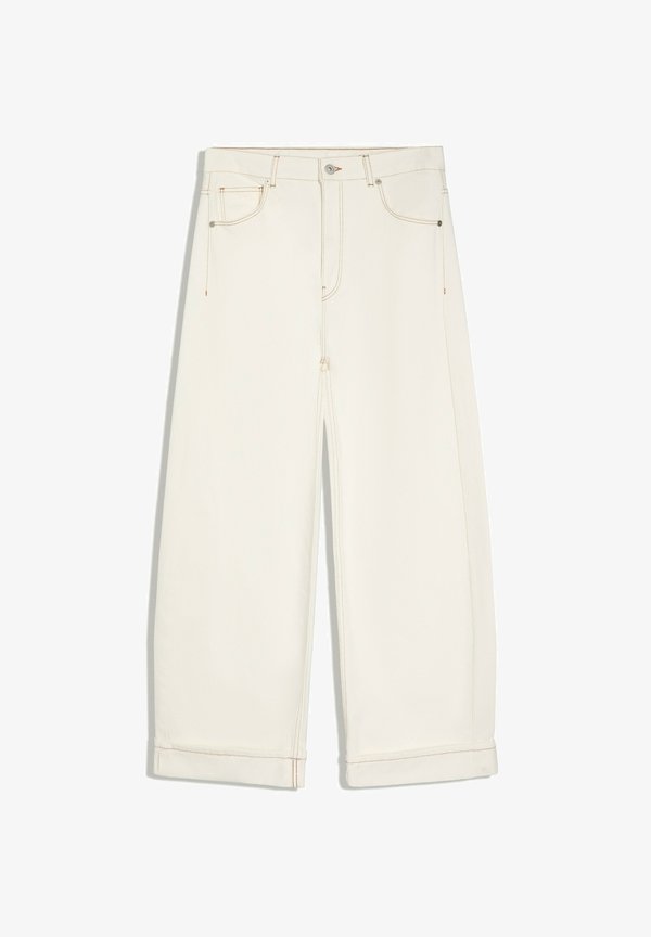 Bershka BALLOON JEANS WITH BACK BUCKLE 02057054 - Relaxed fit jeans - beige