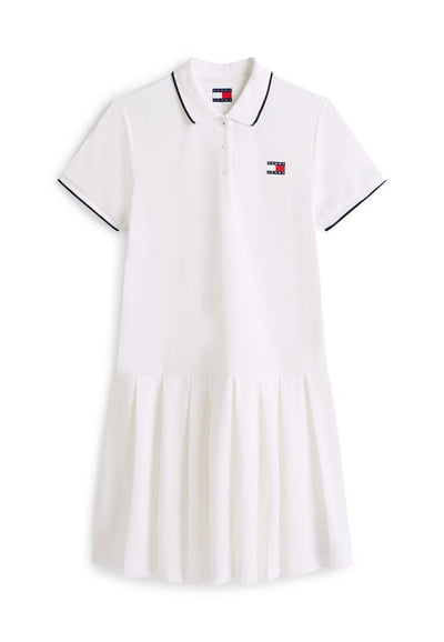 Tommy Jeans TOMMY BADGE PLEATED RELAXED POLO DRESS