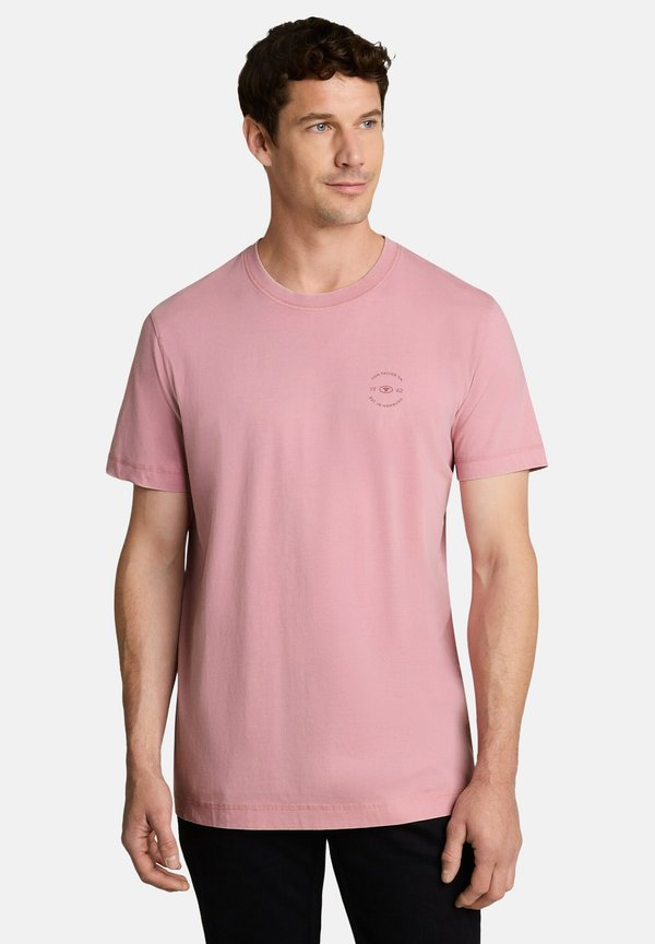 TOM TAILOR GARMENT DYE T-SHIRT - Basic T-shirt - dusty rose