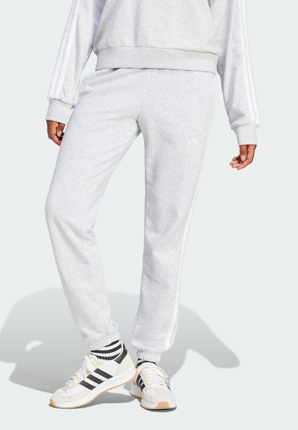 adidas Sportswear Tracksuit bottoms - light grey heather   white