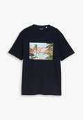 TOM TAILOR TOM TAILOR T-SHIRT T-SHIRT MIT FOTOPRINT - Print T-shirt - sky captain blue