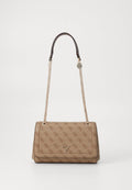 Guess NOELLE XBODY FLAP - Cross body bag - latte/brown