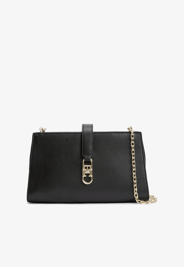 Tommy Hilfiger TH LIBRE CHAIN CROSSOVER - Cross body bag - black