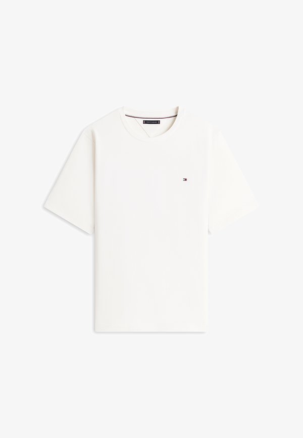 Tommy Hilfiger PLUS FLAG EMBROIDERY RELAXED JERSEY T-SHIRT - Print T-shirt - ivory petal