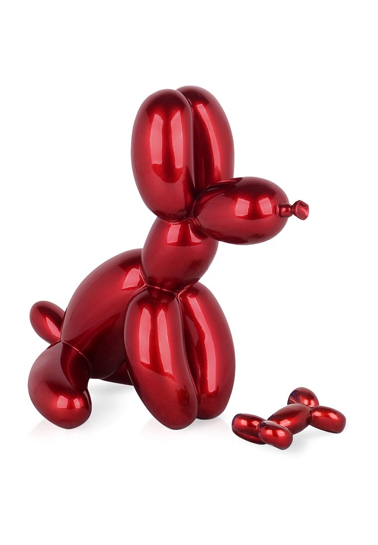 Arte Dal Mondo CANE PALLONCINO SEDUTO PICCOLO