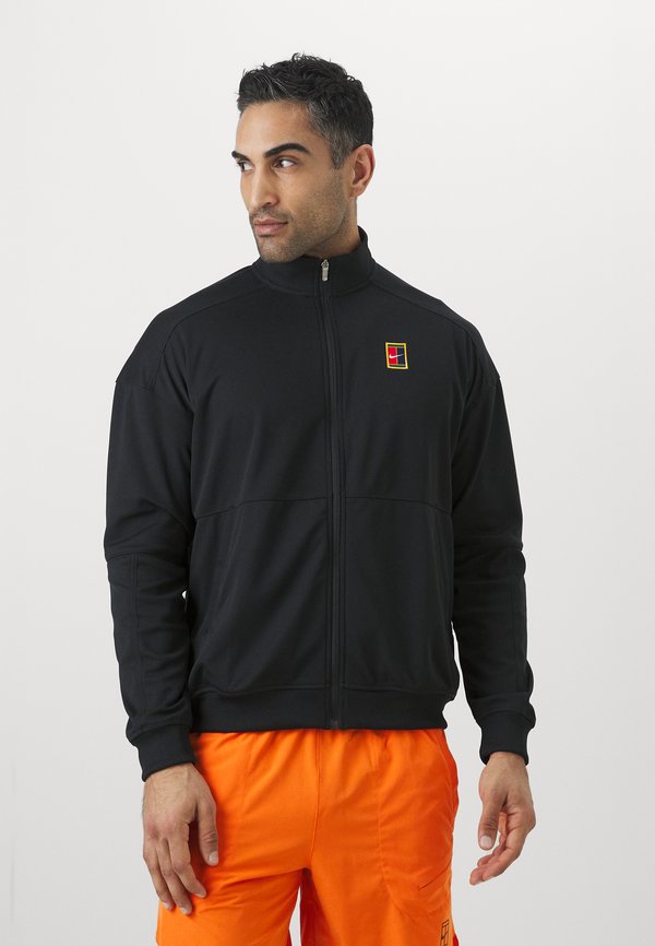 Nike Performance NIKECOURT HERITAGE SUIT JACKET - Training jacket - black/black