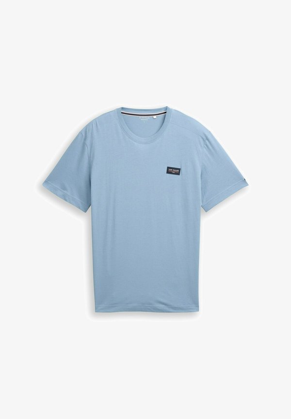 TOM TAILOR MIT LOGO BADGE - Basic T-shirt - mountain spring blue