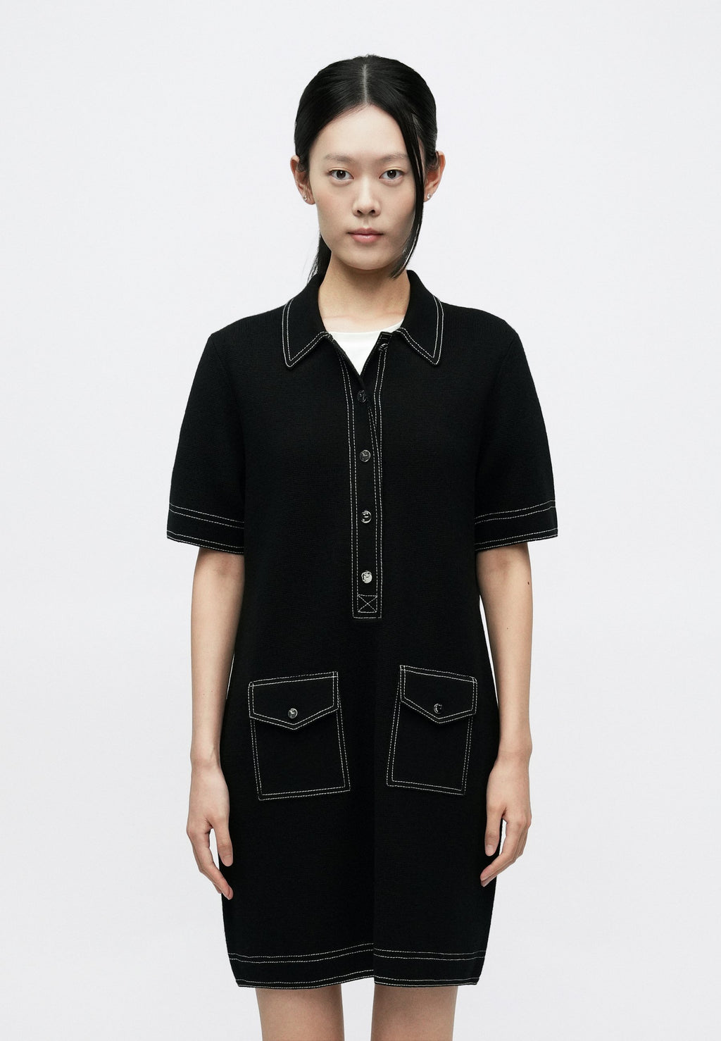 Tory Burch TOPSTITCH DRESS