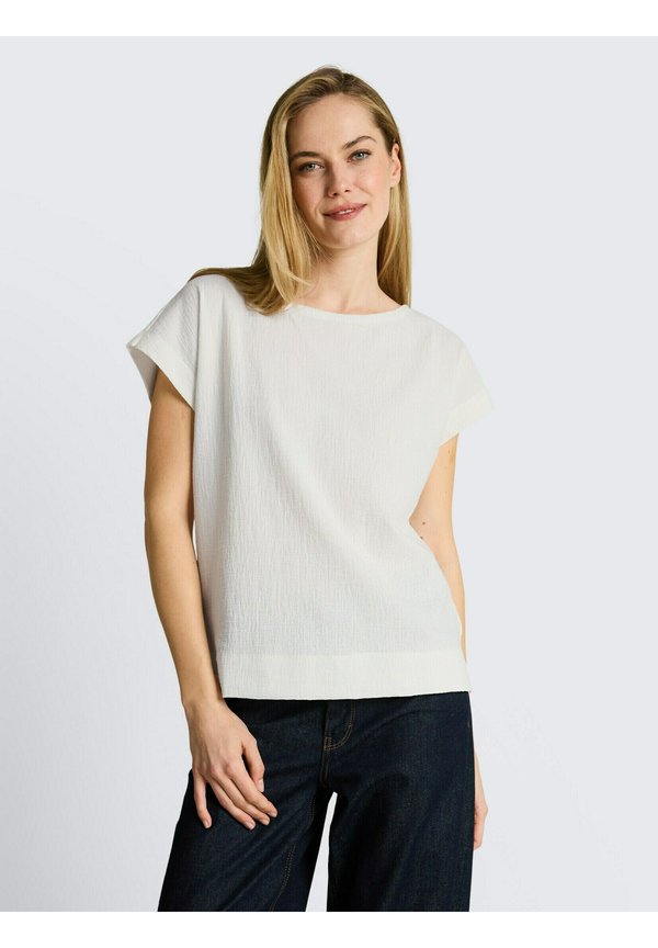 TOM TAILOR TOM TAILOR T-SHIRT LOOSE FIT T-SHIRT - Basic T-shirt - whisper white