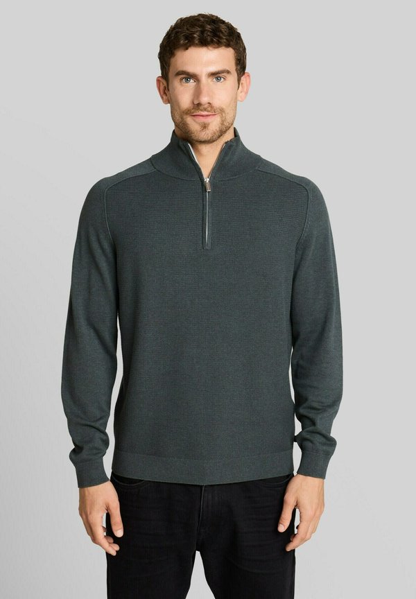 TOM TAILOR Jumper - darkest olive melange