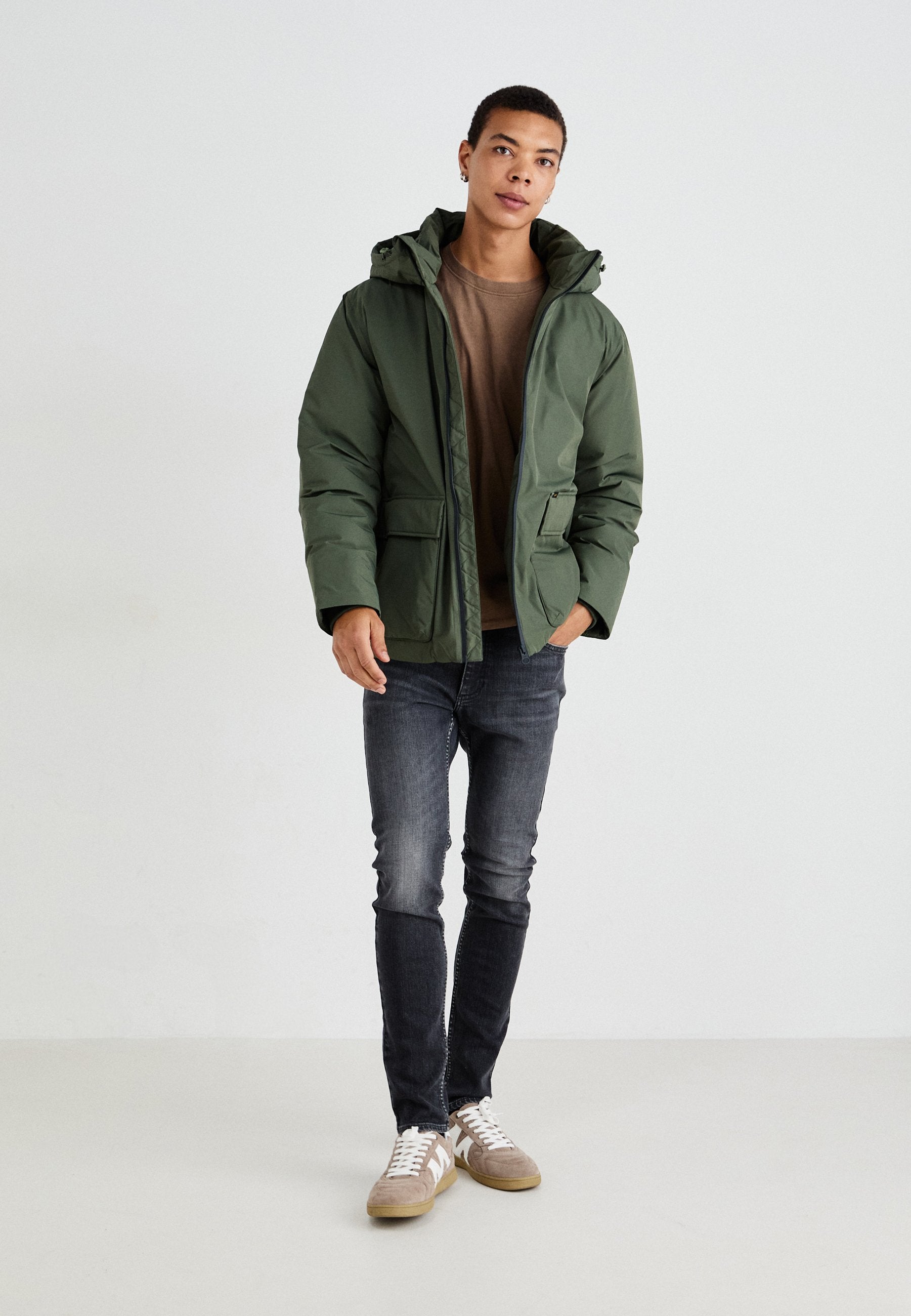 Lee HOODED SHORT PUFFER