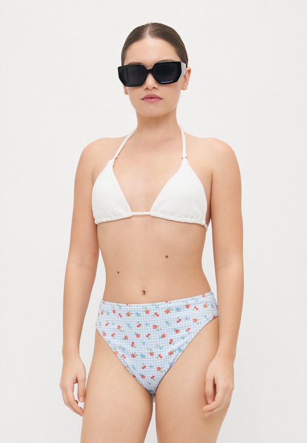 Hollister Co. Curvy High-Leg High-Waist Ribbed Cheeky Bikini Bottom