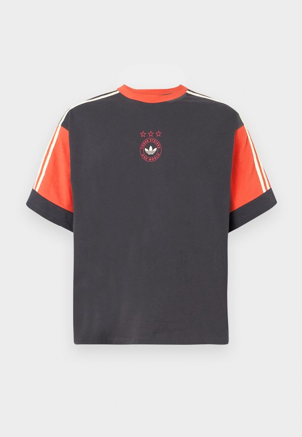 adidas Originals PANELED TEE - Print T-shirt - utility black