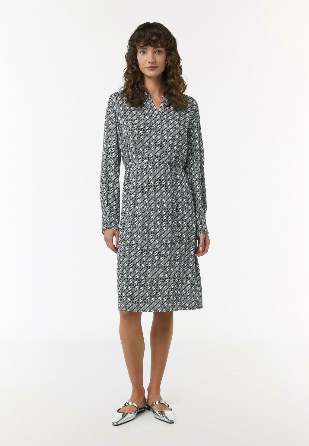 comma CRÊPE MIT ALL OVER PRINT