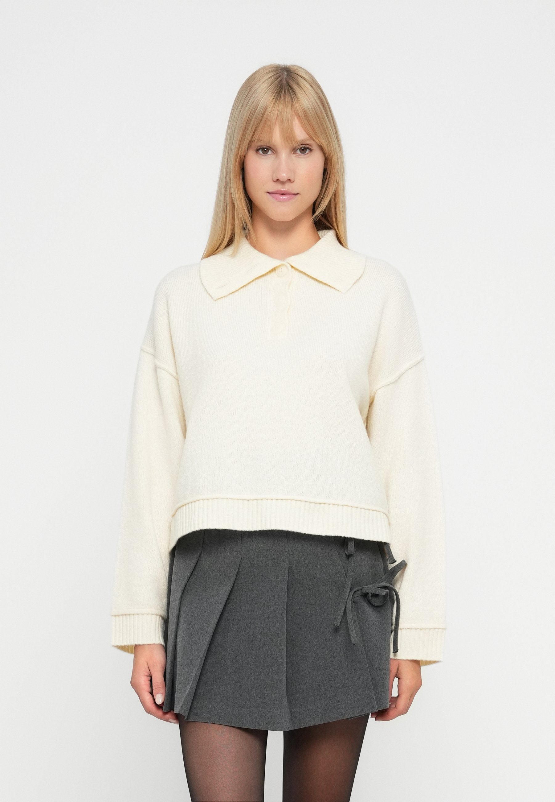 ONLY ONLHAZE LIFE BUTTON UP HIGHNECK
