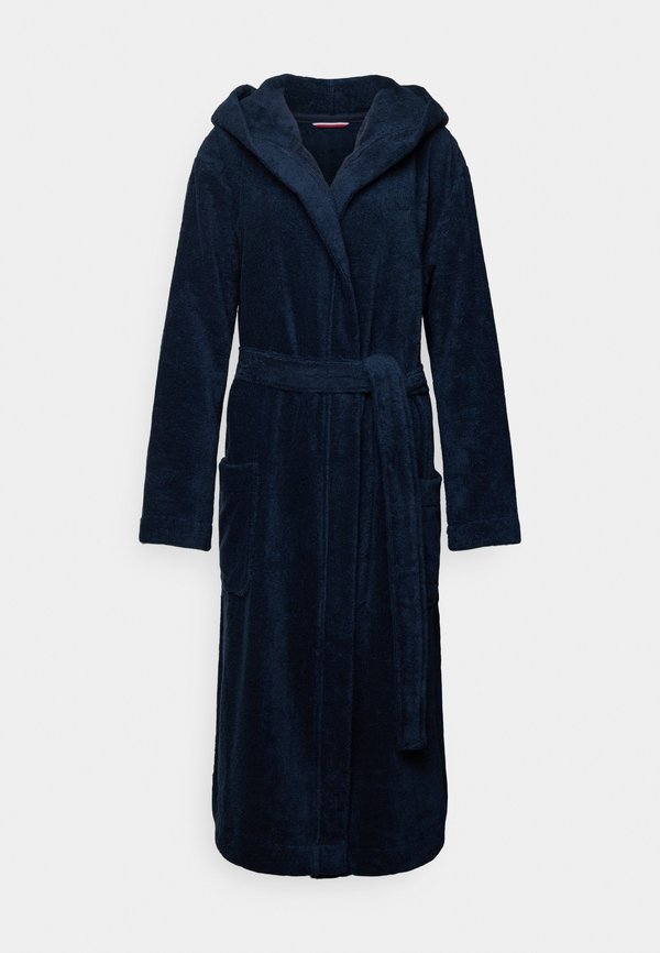Tommy Hilfiger ESSENTIAL FLAG EMBROIDERY HOODED BATHROBE