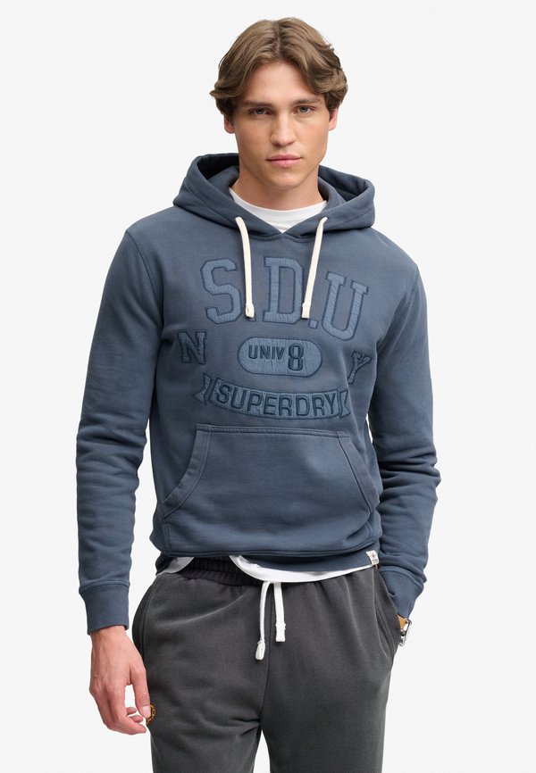 Superdry & Co SUPERDRY TONAL APPLIQUE HOODIE.. - Hoodie - richest navy