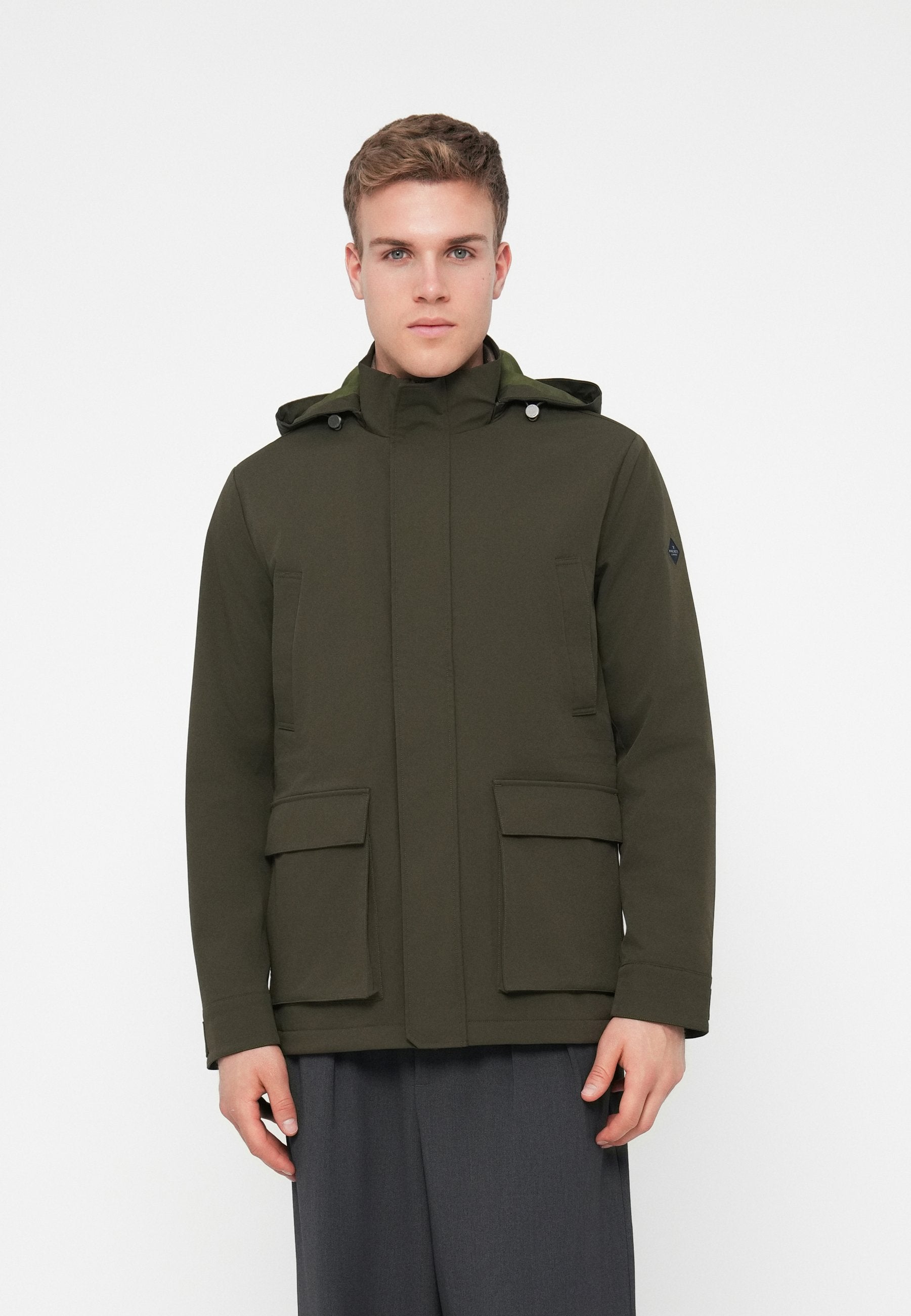 Hackett London HOODED CARCOAT