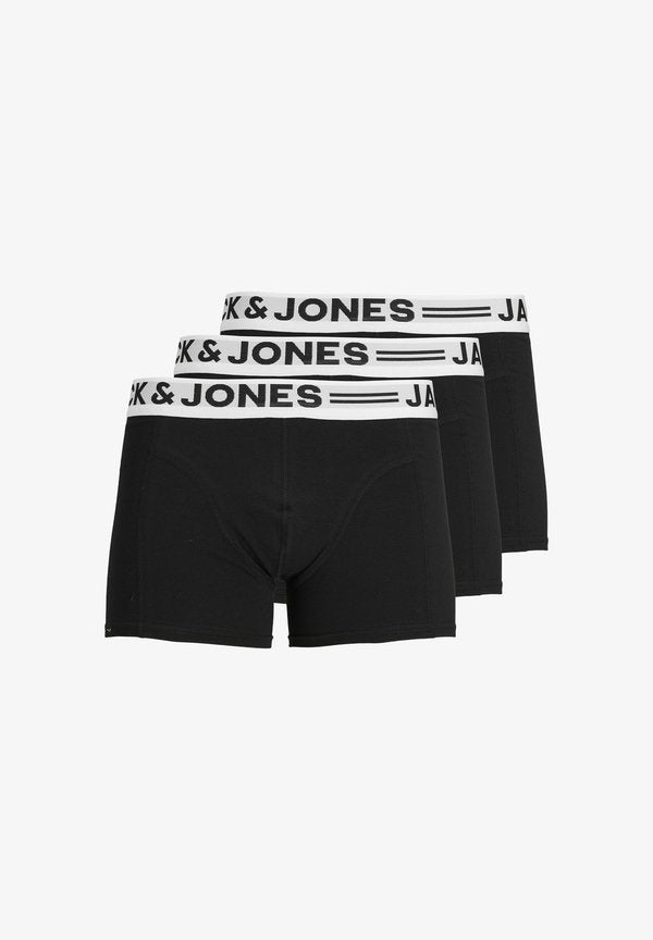 Jack & Jones SENSE TRUNKS 3-PACK NOOS - Trunks - black