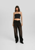Bershka LONG SLEEVE RHINESTONE
