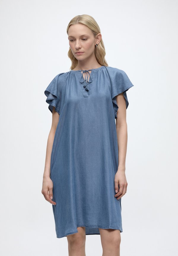 TOM TAILOR Denim dress - clean light stone blue denim