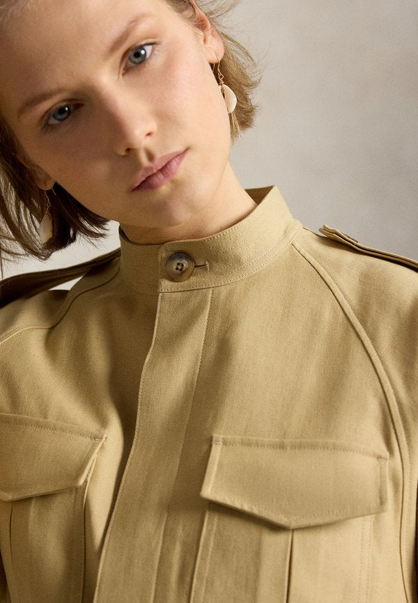 Polo Ralph Lauren BELTED HEMP-BLEND UTILITY JACKET