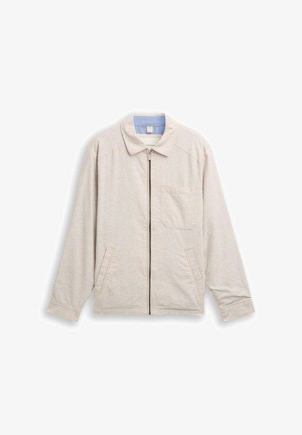 TOM TAILOR Summer jacket - cashew beige chambray