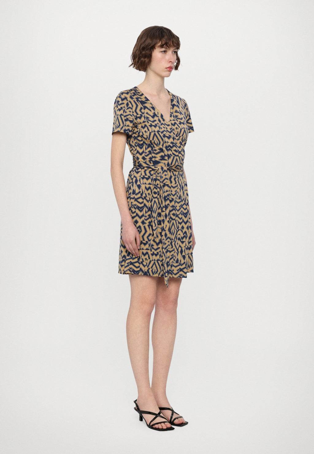 Diane von Furstenberg JULIAN SHORT SLEEVE WRAP DRESS