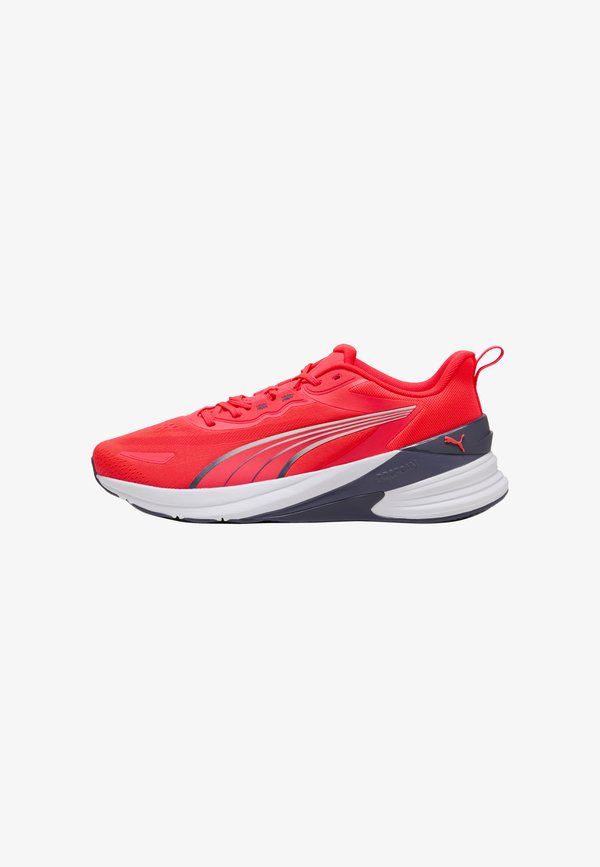 Puma ACTION PRO - Training shoe - ultra red-inky depths- white