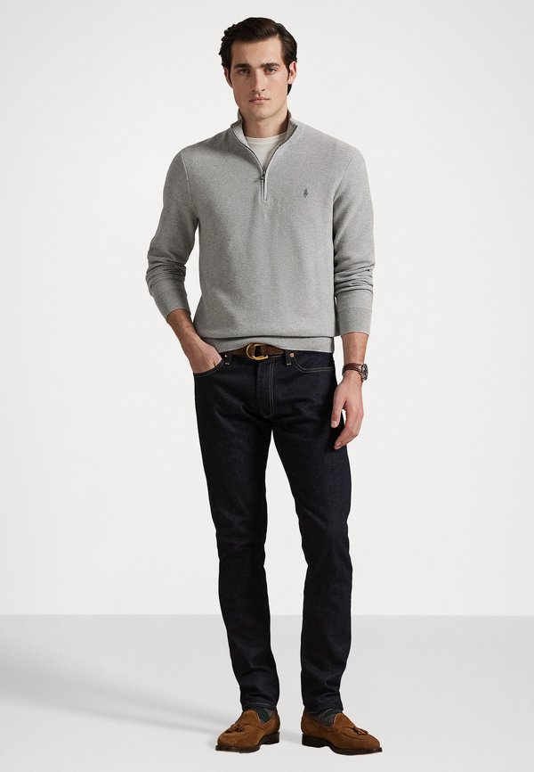 Polo Ralph Lauren MESH KNIT COTTON QUARTER ZIP SWEATER