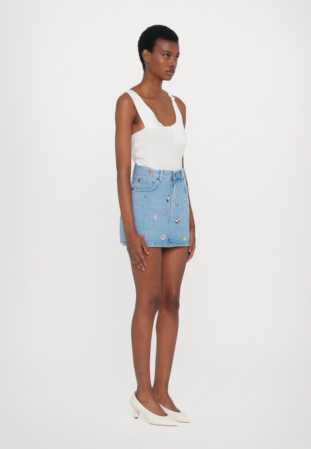 Fiorucci CHARM PRINT MINI SKIRT
