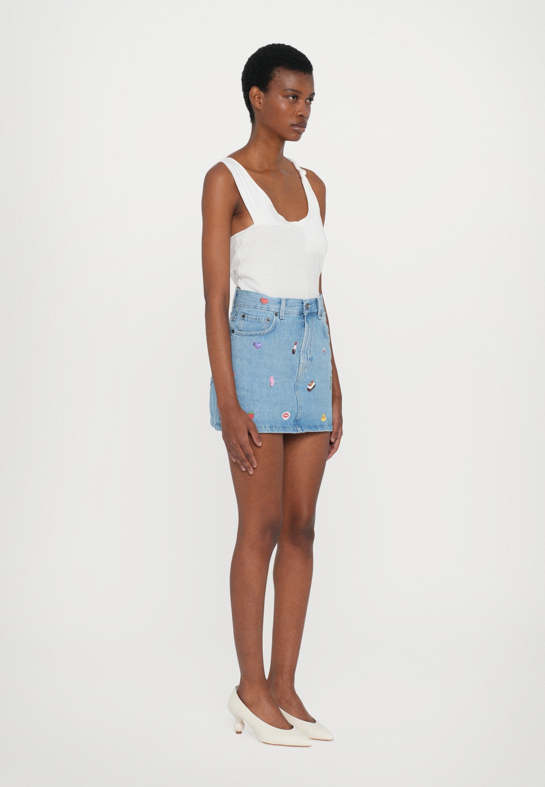 Fiorucci CHARM PRINT MINI SKIRT