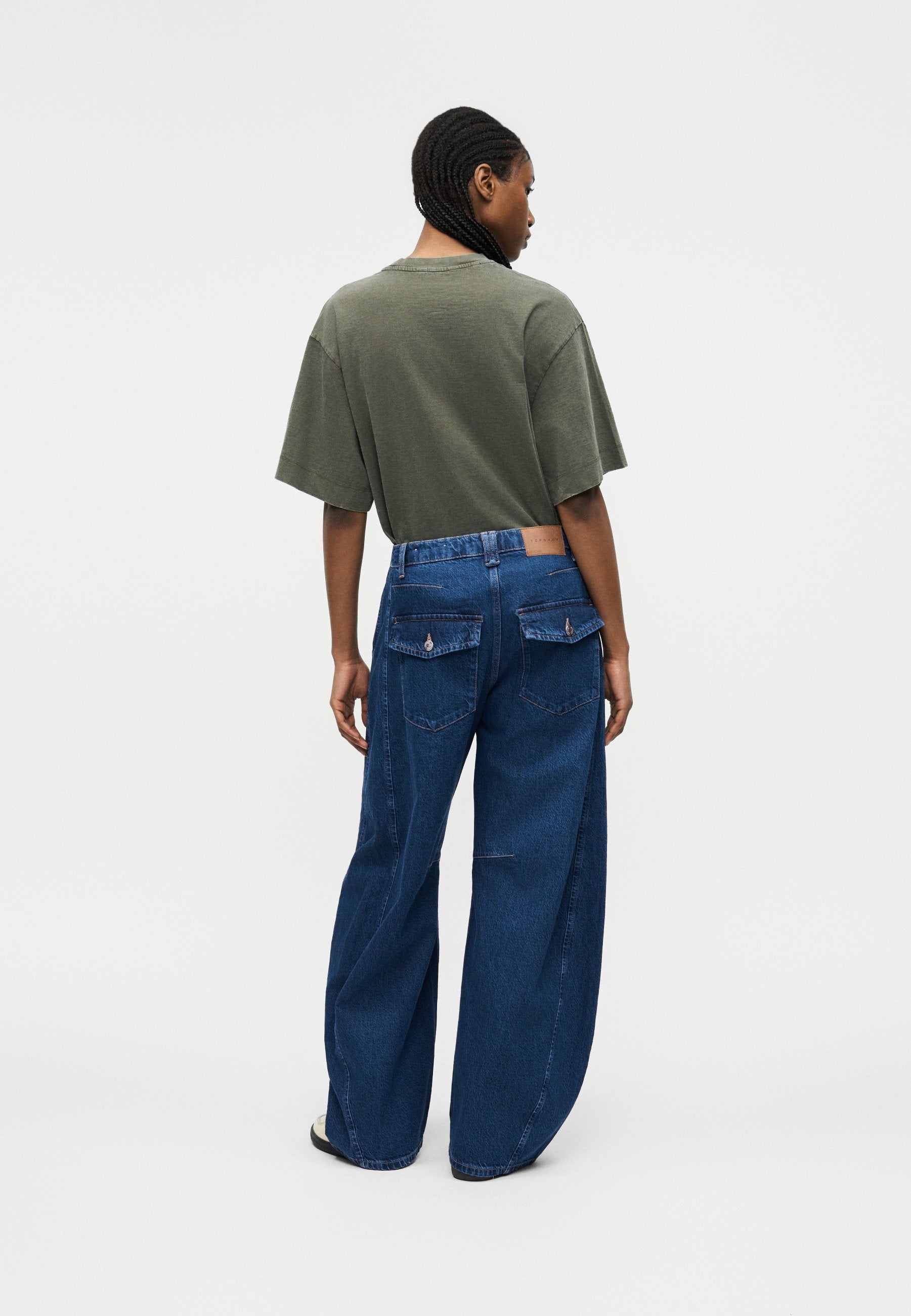 Topshop Wide-fit TSEMMA high-rise barrel fit