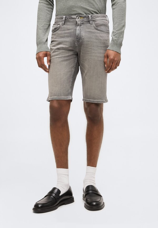 TOM TAILOR TTJOSH REGULAR SLIM FIT - Denim shorts - grey denim