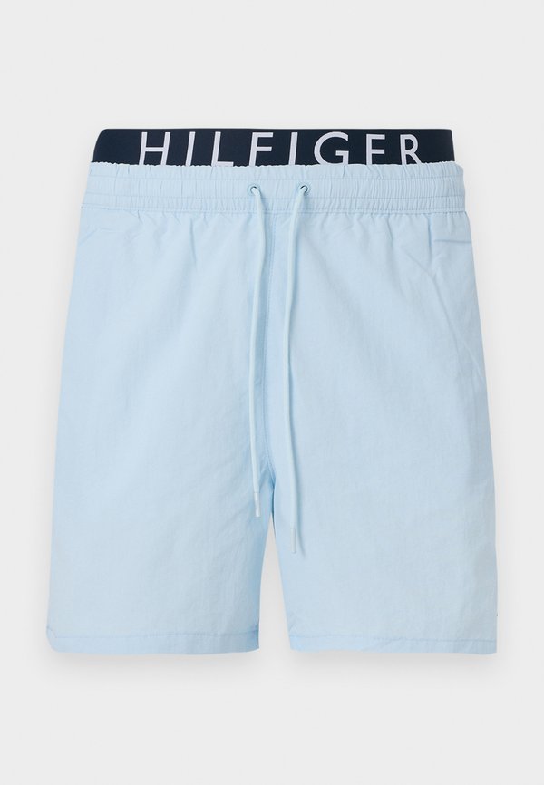 Tommy Hilfiger LOGO MEDIUM DRAWSTRING - Swimming shorts - blue