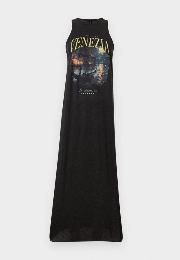 ONLY ONLLUCY DRIVE DRESS BOX - Jersey dress - black