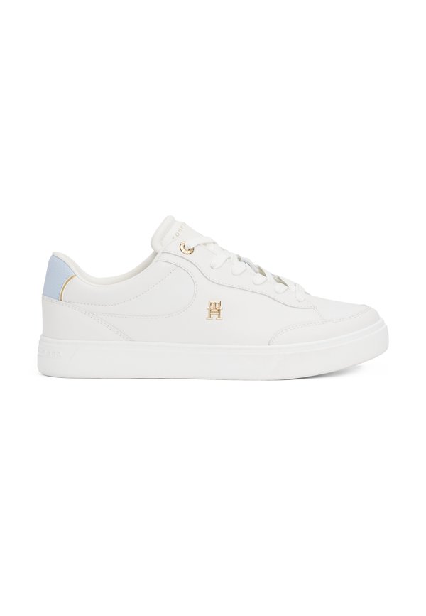 Tommy Hilfiger TH MONOGRAM LEATHER COURT TRAINERS