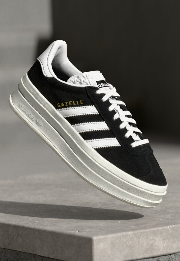 adidas Originals GAZELLE BOLD - Trainers - core black/footwear white/core white